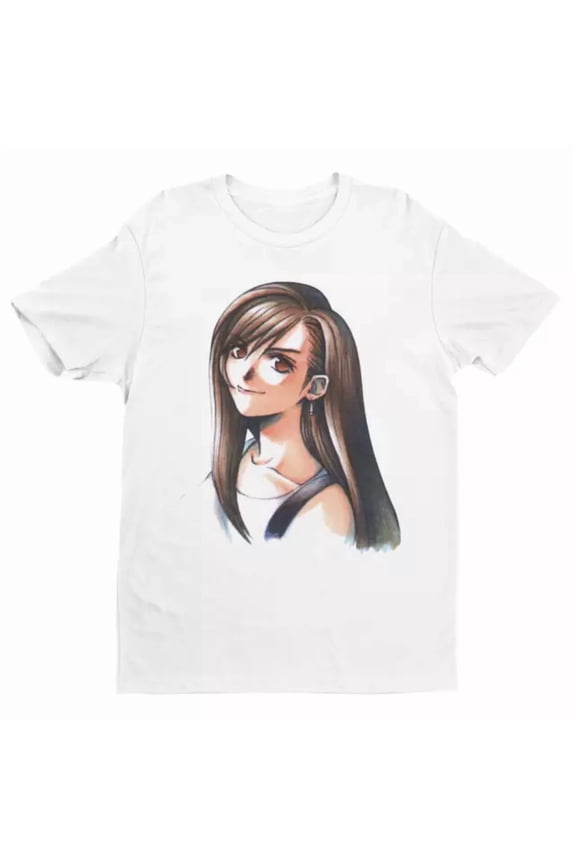 Tifa Portrait Ff7 Vii Unisex S-5XL T-Shirt | Gifts For Him, Her, Gamers Birthday Gifts; For Men & Women