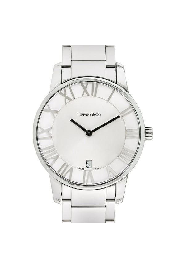 Pre-Owned Tiffany & Co. Men's Atlas Dome 37mm Stainless Steel Wristwatch