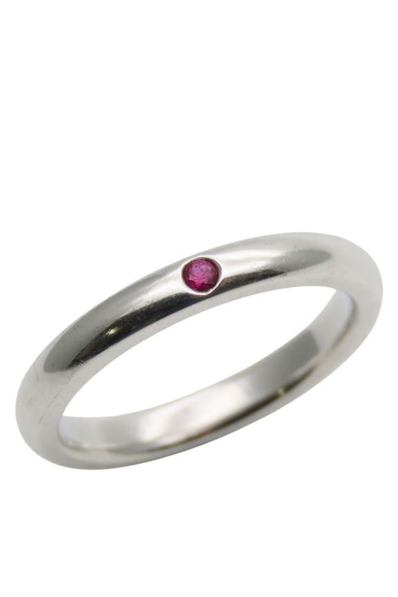 Pre-Owned Tiffany & Co. Stacking Band Elsa Peretti Ring, 925 Sterling Silver with... (Good)
