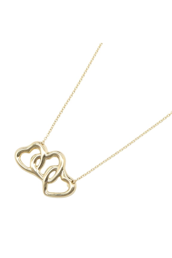 Pre-Owned Tiffany & Co. Triple Heart Necklace, 18K (Yellow Gold), Women's Jewelry, Gold Tone