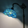 thumbnail image 1 of Enjoy Décor Lamps Tiffany 63-Inch 1-Light Bronze Gooseneck Adjustable Corner Standing Reading LED Floor Lamp with Stained Glass Bowl, 1 of 5