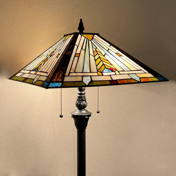 Tiffany Floor Lamp,Stained Glass Lamp Shade