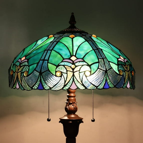 Tiffany Floor Lamp,Stained Glass Lamp Shade