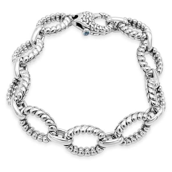 Tiffany Kay Sterling Silver Herringbone Link Bracelet, 9"