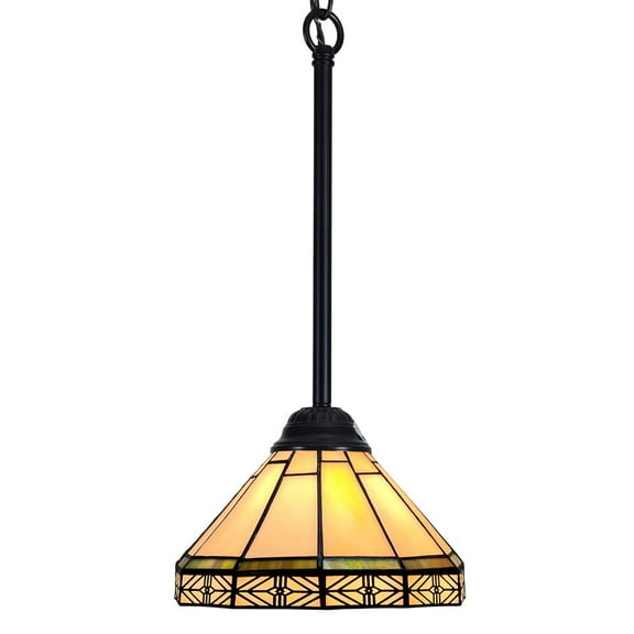 Tiffany Mini Pendant Lighting for Kitchen Island Dining Room Traditional Handicraft Art Stained Glass Hanging Light
