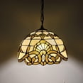 thumbnail image 1 of Tiffany Pendant Lights Baroque Style LED Bulb Included 12-Light Gold Stained Glass 12"W x 12"D x 60"H, 1 of 5