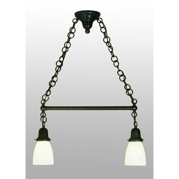 Tiffany Revival Oyster Bay Goblet 2 Light Kitchen Island Pendant