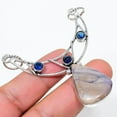 thumbnail image 1 of Tiffany Stone, Blue Topaz 925 Sterling Silver Jewelry Pendant 2.76", 1 of 2