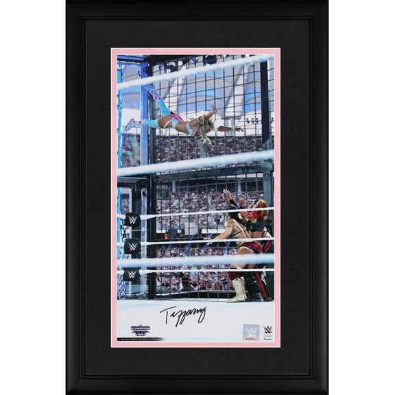 Tiffany Stratton WWE Framed Autographed 10" x 18" Elimination Chamber Swanton Photograph - Fanatics Authentic Certified