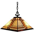 thumbnail image 1 of Tiffany Style 2 Light Mission Pendant Lamp - 14" Wide, 1 of 4