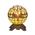thumbnail image 1 of Tiffany Style Dragonfly Design 1-light Dark Bronze Table Lamp, 1 of 4