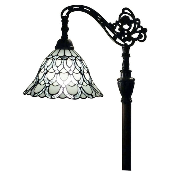 Tiffany Style Vintage Reading Floor Lamp - 62" Tall
