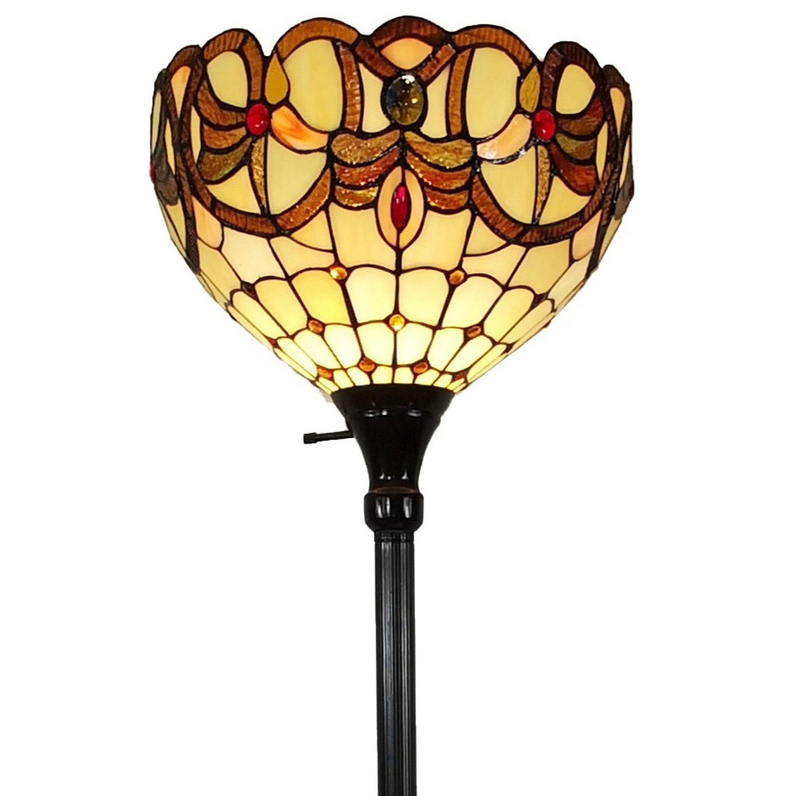 Vintage torchiere floor lamp deals