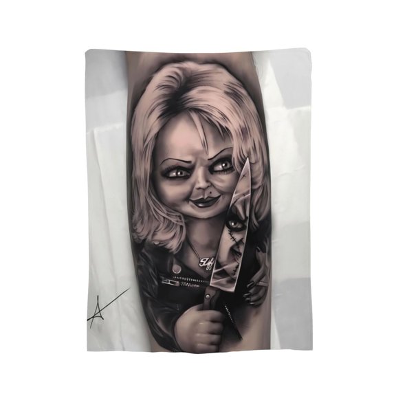 Tiffany Valentine Blanket, Soft Flannel Throw Cozy Flannel Blankets Travel Throw Blanket Super Soft Lightweight Bedding Lap Chair Sofa for Adults Kids Teens 40"X30"