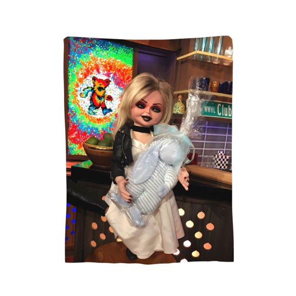 Tiffany Valentine Blanket, Soft Flannel Throw Cozy Flannel Blankets Travel Throw Blanket Super Soft Lightweight Bedding Lap Chair Sofa for Adults Kids Teens 40"X30"