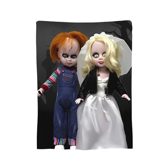 Tiffany Valentine Blanket, Soft Flannel Throw Cozy Flannel Blankets Travel Throw Blanket Super Soft Lightweight Bedding Lap Chair Sofa for Adults Kids Teens 40"X30"