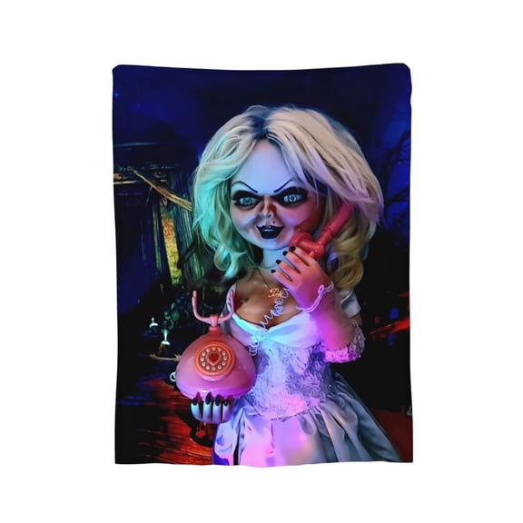 Tiffany Valentine Blanket, Soft Flannel Throw Cozy Flannel Blankets Travel Throw Blanket Super Soft Lightweight Bedding Lap Chair Sofa for Adults Kids Teens 40"X30"