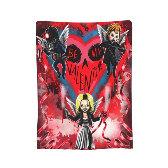 Tiffany Valentine Blanket, Soft Flannel Throw Cozy Flannel Blankets Travel Throw Blanket Super Soft Lightweight Bedding Lap Chair Sofa for Adults Kids Teens 40"X30"