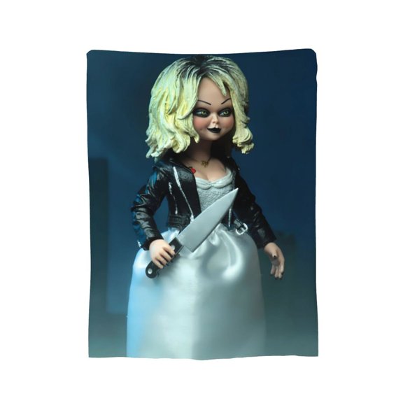 Tiffany Valentine Flannel Blanket, Soft Flannel Throw Cozy Blankets Travel Throw Blanket Super Soft Lightweight Bedding For Kids Baby Lap Chair Sofa 40"X30"