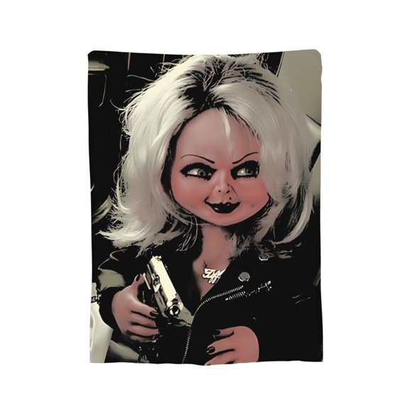 Tiffany Valentine Blanket, Soft Flannel Throw Cozy Flannel Blankets Travel Throw Blanket Super Soft Lightweight Bedding Lap Chair Sofa for Adults Kids Teens 40"X30"