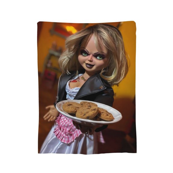 Tiffany Valentine Blanket, Soft Flannel Throw Cozy Flannel Blankets Travel Throw Blanket Super Soft Lightweight Bedding Lap Chair Sofa for Adults Kids Teens 40"X30"