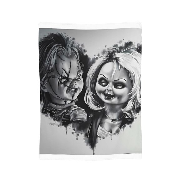 Tiffany Valentine Blanket, Soft Flannel Throw Cozy Flannel Blankets Travel Throw Blanket Super Soft Lightweight Bedding Lap Chair Sofa for Adults Kids Teens 40"X30"