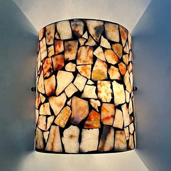 Tiffany Wall Sconces, Natural Shell Lampshade Mosaic Wall Light for Bedroom, Stairway, Corridor$$Tools & Hardware Other