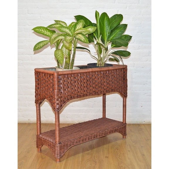 Tiffany Window Box Planter---Teawash