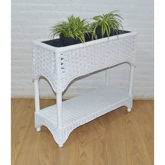 Tiffany Window Box Planter---White