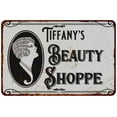 thumbnail image 1 of Tiffany's Beauty Shoppe Chic Sign Vintage Decor 8x12 Metal Sign 208120021113, 1 of 1