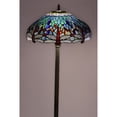 thumbnail image 1 of Warehouse of Tiffany Copper Grove Simeonov -style Blue Dragonfly Floor Lamp, 1 of 1