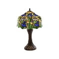 thumbnail image 1 of Tiffany-style Iris Table Lamp, 1 of 5
