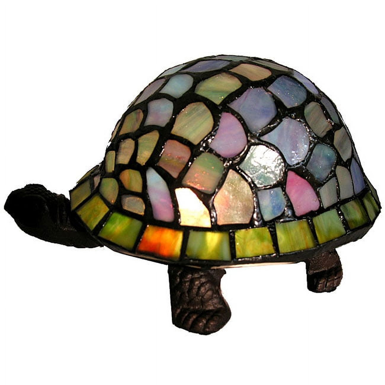 Stained glass turtle lamp outlet