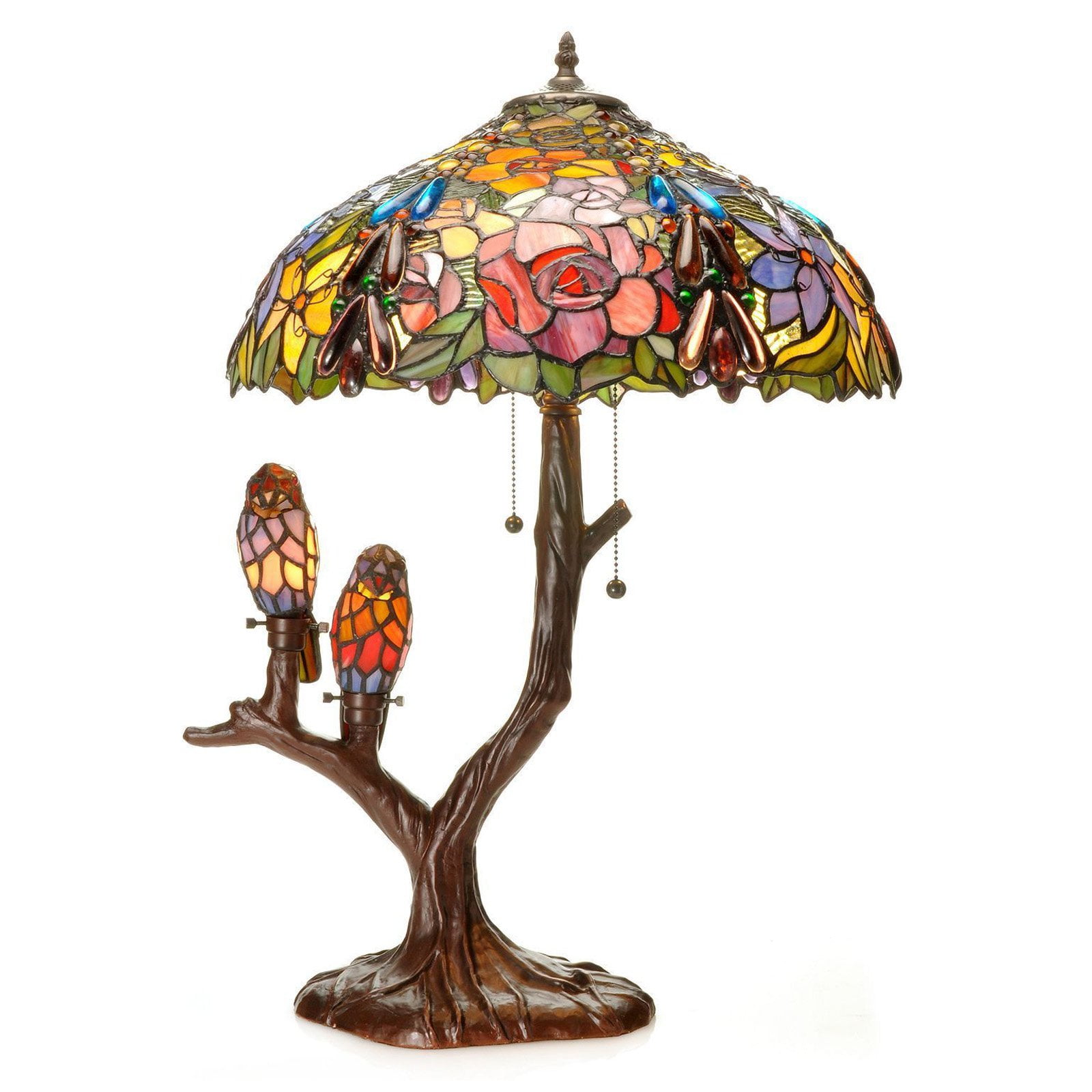 Tiffany-style Warehouse of Tiffany Sarah Camille Table Lamp