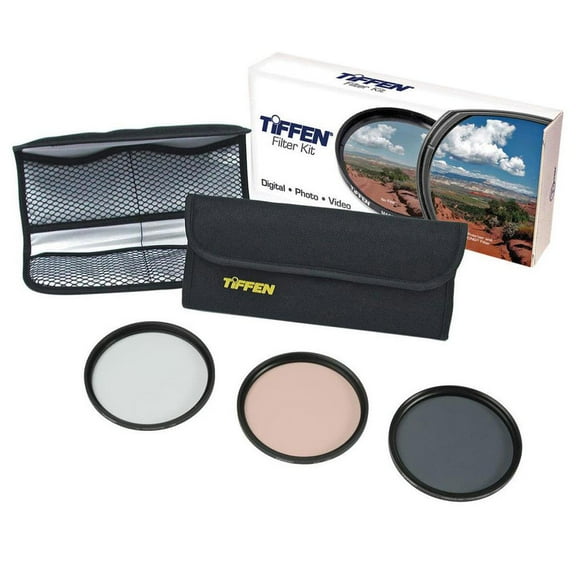 Tiffen 67mm Photo Essentials Three Filter Kit, Includes UV, Polarizer and 812 Warming Filter