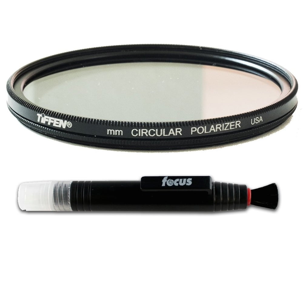 Tiffen 77mm Circular Polarizer & Black Pro-Mist 1/8 Filter - 2-Pack For Camera Lens