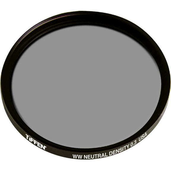 Tiffen 77mm Neutral Density 0.3 Filter, 2 (1 Stop) Filter Factor, Water White Glass