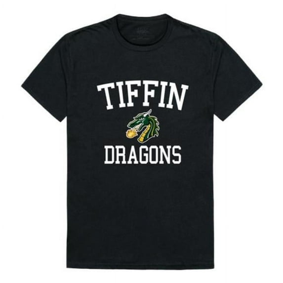 Tiffin University Dragons Arch T-Shirt, Black - Medium