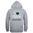 thumbnail image 1 of Tiffin University Dragons I Love Hoodie, Heather Grey - Large, 1 of 1
