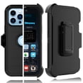 thumbnail image 1 of Tiflook Case For iPhone 14 Plus (6.7 inch) 2022 [Built-in Screen Protector] Holster Belt Clip 12FT Drop Tested Full Body Cover - Black, 1 of 6