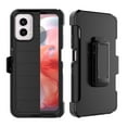 thumbnail image 1 of Tiflook for Moto G Power 2024 5G with [Built-in Screen Protector] Holster Locking Belt Clip [Military Grade 12FT Drop Tested] Full Body Carrying Kickstand Cover - Black, 1 of 6