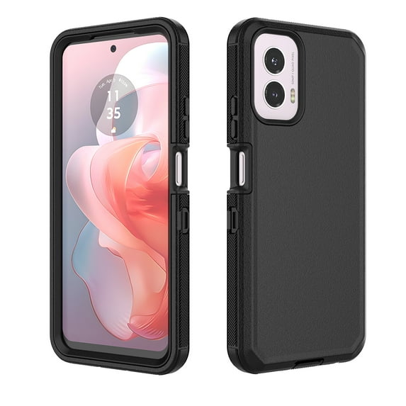 Tiflook for Moto G Power 2024 5G Case,3 in 1 Sturdy Phone Case for Samsung A15 5G, Shockproof Full Coverage Protective Cover Phone Case for Motorola Moto G Power (2024)6.7" Black