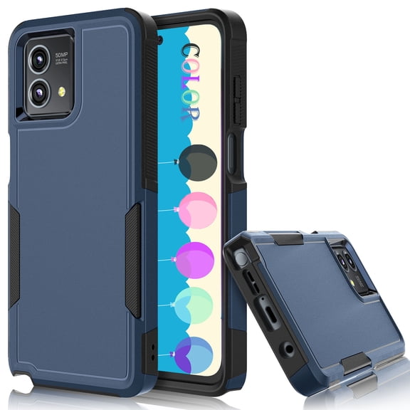 Tiflook For Motorola Moto G Stylus 5G (2023 Only) | XT2315 Case,Shockproof Protection Heavy Duty Armor Hard Plastic & Rubber Rugged Bumper 2-in-1 Sturdy Phone Case - Blue
