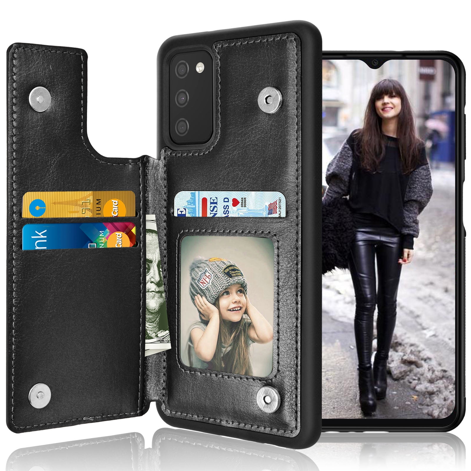 Galaxy A03S Case Samsung Galaxy A03S Wallet Case, Tiflook PU