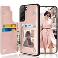 thumbnail image 1 of Tiflook Wallet Case For Samsung Galaxy S22 Plus Minimalist PU Leather Card Holder Flip Cover Rose Gold, 1 of 7