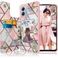 thumbnail image 1 of Tiflook Wallet Case for Motorola Moto G Power 5G 2023 / Moto G 5G (2023 Only) / XT2313 Minimalist PU Leather ID Cash Credit Card Holder Slots Magnetic Closure Kickstand Folio Flip Slim Cover Marble, 1 of 7