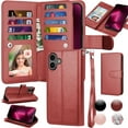 thumbnail image 1 of Tiflook Wallet Case for iPhone 16E (2025) 5G 6.1", PU Leather ID Cash Credit Card Slots Holder Carrying Pouch Folio Flip Cover [Detachable Magnetic Hard Cases] Lanyard - Wine, 1 of 6