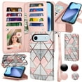 thumbnail image 1 of Tiflook Wallet Case for iPhone 17 Air 6.5" 5G 2025, PU Leather ID Cash Credit Card Slots Holder Carrying Pouch Folio Flip Cover [Detachable Magnetic Hard Cases] Lanyard - Marble, 1 of 6