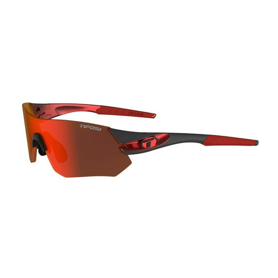 Tifosi Tsali Sunglasses Frame Color: Gunmetal/Red Interchange, Lens Color: Clarion Red / AC Red / Clear