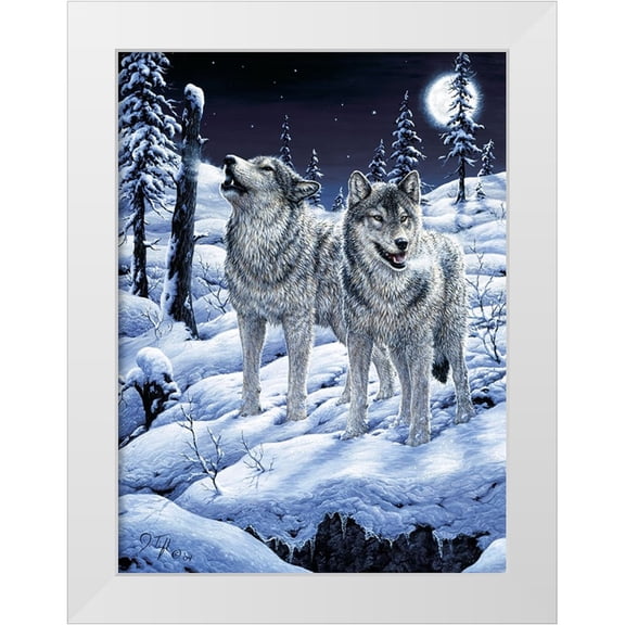 Tift, Jeff 11x14 White Modern Wood Framed Museum Art Print Titled - Lunar Calling